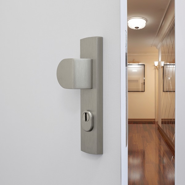 Klamka drzwiowa z widocznym wnętrzem zdjęcie aranżowane